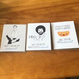 Bridesmaids cards